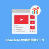 Snow Man MV 再生回数データ